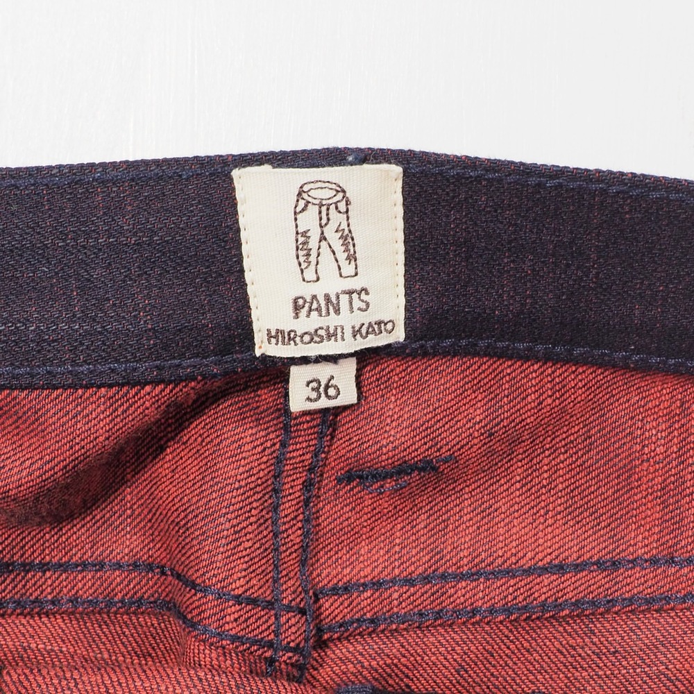 Slim Men's Jeans in Dark Charcoal with Red Selvedge Detail - Picture 3 of 16